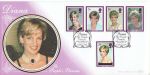 1998-02-03 Princess Diana Stamps Northampton Silk FDC (68547)