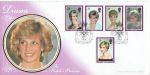 1998-02-03 Princess Diana Stamps BF 3298 PS Silk FDC (68555)