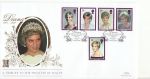 1998-02-03 Princess Diana Stamps London W8 Gold FDC (68562)