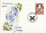 1979 Isle of Man Christmas Stamp Souv (68608)