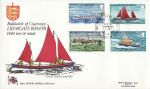 1974-01-15 Guernsey Lifeboat Stamps RNLI No 1 FDC (68633)