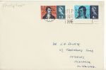 1966-01-25 Robert Burns Stamps Camberwell Slogan FDC (68664)