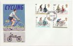 1978-08-02 Cycling Stamps Aldershot FDC (68677)