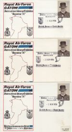 1974-11-03 Royal Air Force Gatow Exhibition Souv x3 (68782)