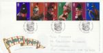 2001-09-04 Punch and Judy Stamps Blackpool FDC (68789)