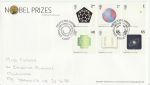 2001-10-02 Noble Prizes Stamps Cambridge FDC (68822)