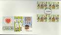 1981-02-06 Morris Dancers Gutter Stamps FDC (6891)