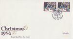 1986-12-02 Christmas 12p Stamps Glastonbury FDC (69056)