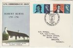 1966-01-25 Robert Burns Stamps Phos Edinburgh FDC (69274)