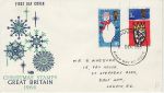 1966-12-01 Christmas Stamps Phos London FDC (69325)