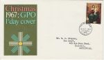 1967-10-18 Christmas Stamp Bureau FDC (69371)