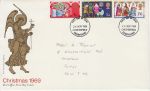1969-11-26 Christmas Stamps Chesterfield FDC (69403)