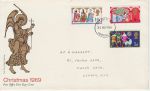 1969-11-26 Christmas Stamps London FDC (69404)