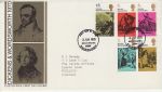 1970-06-03 Literary Anniversaries Stamps Bureau FDC (69471)