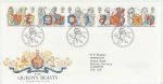 1998-02-24 Queens Beasts Stamps Bureau FDC (69581)