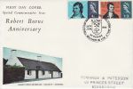 1966-01-25 Robert Burns Stamps Alloway FDC (70565)
