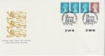 1990-11-27 Definitive Coil Stamps Windsor FDC (70793)