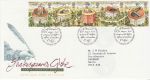 1995-08-08 Shakespeares Globe Stamps Bureau FDC (70861)