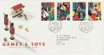 1989-05-16 Games & Toys Stamps Leeds FDC (70967)