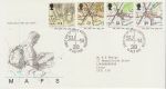 1991-09-17 Maps Stamps Southampton FDC (70988)
