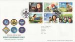 2007-07-26 Scout Centenary Stamps T/House FDC (70122)