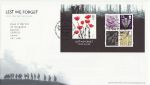 2006-11-09 Lest We Forget M/S T/House FDC (70136)