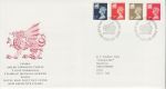 1990-12-04 Wales Definitive Stamps Cardiff FDC (71137)
