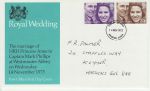 1973-11-14 Royal Wedding Stamps Brighton FDC (71976)