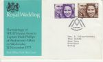1973-11-14 Royal Wedding Stamps Windsor FDC (71977)
