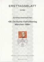 1984-06-19 Germany Catholic Day in Munich Stamp FDC (71275)