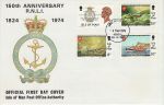 1974-03-04 150th Anniv RNLI Stamps IOM FDC (71346)
