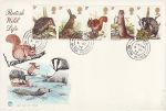 1977-10-05 British Wildlife Stamps Woburn cds FDC (71600)