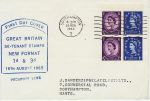 1965-08-16 Booklet Stamps Phos Southampton T FDC (71985)