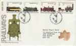 1975-08-13 Railways Stamps Bureau FDC (72010)