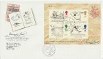 1988-09-27 Edward Lear Stamps M/S London FDC (72860)