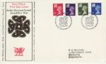 1974-01-23 Wales Definitive Stamps Cardiff FDC (72230)