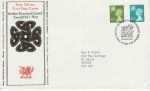 1976-01-14 Wales Definitive Stamps Cardiff FDC (72232)