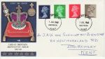 1968-07-01 Definitive Stamps Croydon FDC (72263)