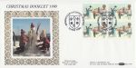 1990-11-13 Christmas Booklet Stamps Birmingham FDC (72824)