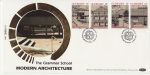 1987-05-05 Guernsey Architecture Stamps Silk FDC (72933)