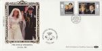 1986-07-23 Guernsey Royal Wedding Stamps Silk FDC (72937)
