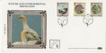 1986-05-22 Guernsey Nature Europa Stamps Silk FDC (72938)