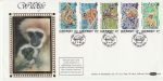 1989-11-17 Guernsey Wildlife Stamps Silk FDC (72949)