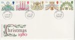 1980-11-19 Christmas Stamps Kings Lynn FDC (73062)