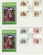 1978-11-22 Christmas Gutter Stamps Aylesbury x2 FDC (73160)