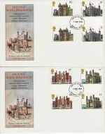 1978-03-01 Historic Buildings Gutter Stamps x2 FDC (73166)