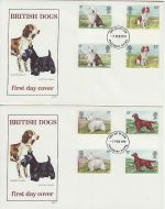 1979-02-07 Dogs Gutter Stamps Aylesbury x2 FDC (73171)