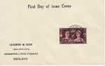1937-05-13 KGVI Coronation Stamp Kingston cds FDC (73208)