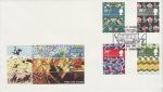 1982-07-23 Textiles Stamps Cromford Mills Matlock FDC (73261)