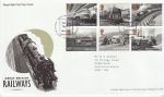 2010-08-19 Railways Stamps T/House FDC (73381)